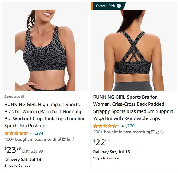 跨境選品，運(yùn)動(dòng)服品類運(yùn)動(dòng)文胸?zé)豳u